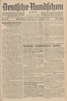 Deutsche Rundschau in Polen : früher Ostdeutsche Rundschau, Bromberger Tageblatt. Jg.59, Nr. 203 (5 September 1935) + dod.