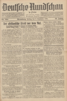 Deutsche Rundschau in Polen : früher Ostdeutsche Rundschau, Bromberger Tageblatt. Jg.59, Nr. 204 (6 September 1935) + dod.