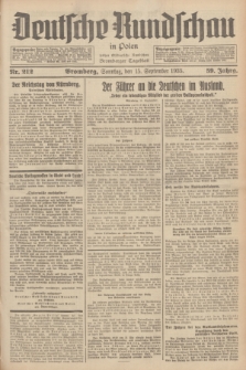 Deutsche Rundschau in Polen : früher Ostdeutsche Rundschau, Bromberger Tageblatt. Jg.59, Nr. 212 (15 September 1935) + dod.