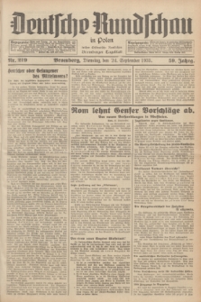 Deutsche Rundschau in Polen : früher Ostdeutsche Rundschau, Bromberger Tageblatt. Jg.59, Nr. 219 (24 September 1935) + dod.