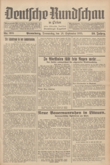 Deutsche Rundschau in Polen : früher Ostdeutsche Rundschau, Bromberger Tageblatt. Jg.59, Nr. 221 (26 September 1935) + dod.