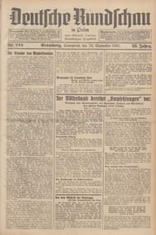 Deutsche Rundschau in Polen : früher Ostdeutsche Rundschau, Bromberger Tageblatt. Jg.59, Nr. 223 (28 September 1935) + dod.
