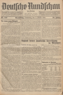 Deutsche Rundschau in Polen : früher Ostdeutsche Rundschau, Bromberger Tageblatt. Jg.59, Nr. 227 (3 Oktober 1935) + dod.