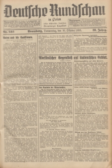 Deutsche Rundschau in Polen : früher Ostdeutsche Rundschau, Bromberger Tageblatt. Jg.59, Nr. 233 (10 Oktober 1935) + dod.