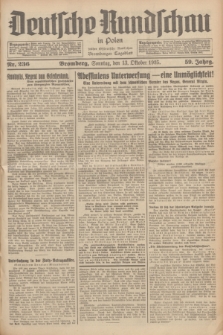 Deutsche Rundschau in Polen : früher Ostdeutsche Rundschau, Bromberger Tageblatt. Jg.59, Nr. 236 (13 Oktober 1935) + dod.