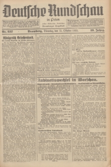 Deutsche Rundschau in Polen : früher Ostdeutsche Rundschau, Bromberger Tageblatt. Jg.59, Nr. 237 (15 Oktober 1935) + dod.