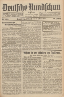 Deutsche Rundschau in Polen : früher Ostdeutsche Rundschau, Bromberger Tageblatt. Jg.59, Nr. 238 (16 Oktober 1935) + dod.