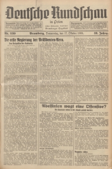 Deutsche Rundschau in Polen : früher Ostdeutsche Rundschau, Bromberger Tageblatt. Jg.59, Nr. 239 (17 Oktober 1935) + dod.