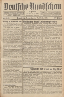 Deutsche Rundschau in Polen : früher Ostdeutsche Rundschau, Bromberger Tageblatt. Jg.59, Nr. 245 (24 Oktober 1935) + dod.