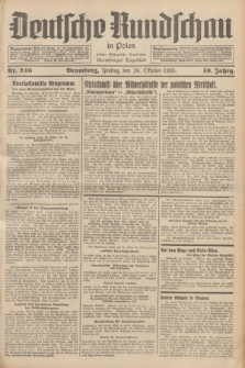 Deutsche Rundschau in Polen : früher Ostdeutsche Rundschau, Bromberger Tageblatt. Jg.59, Nr. 246 (26 Oktober 1935) + dod.