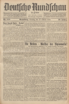 Deutsche Rundschau in Polen : früher Ostdeutsche Rundschau, Bromberger Tageblatt. Jg.59, Nr. 248 (27 Oktober 1935) + dod.