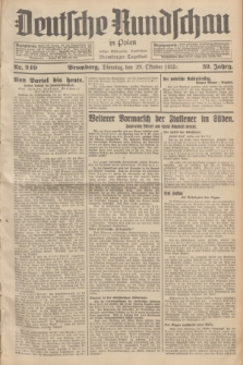 Deutsche Rundschau in Polen : früher Ostdeutsche Rundschau, Bromberger Tageblatt. Jg.59, Nr. 249 (29 Oktober 1935) + dod.