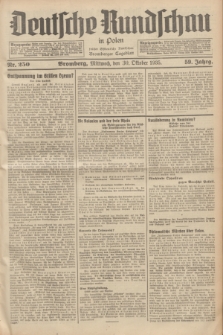Deutsche Rundschau in Polen : früher Ostdeutsche Rundschau, Bromberger Tageblatt. Jg.59, Nr. 250 (30 Oktober 1935) + dod.
