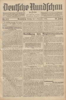 Deutsche Rundschau in Polen : früher Ostdeutsche Rundschau, Bromberger Tageblatt. Jg.59, Nr. 252 (1 November 1935) + dod.