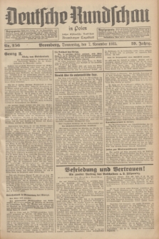 Deutsche Rundschau in Polen : früher Ostdeutsche Rundschau, Bromberger Tageblatt. Jg.59, Nr. 256 (7 November 1935) + dod.