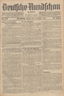 Deutsche Rundschau in Polen : früher Ostdeutsche Rundschau, Bromberger Tageblatt. Jg.59, Nr. 257 (8 November 1935) + dod.