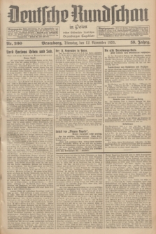 Deutsche Rundschau in Polen : früher Ostdeutsche Rundschau, Bromberger Tageblatt. Jg.59, Nr. 260 (12 November 1935) + dod.