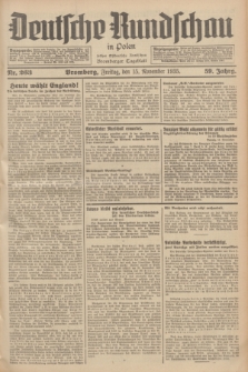 Deutsche Rundschau in Polen : früher Ostdeutsche Rundschau, Bromberger Tageblatt. Jg.59, Nr. 263 (15 November 1935) + dod.
