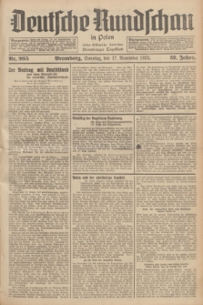 Deutsche Rundschau in Polen : früher Ostdeutsche Rundschau, Bromberger Tageblatt. Jg.59, Nr. 265 (17 November 1935) + dod.