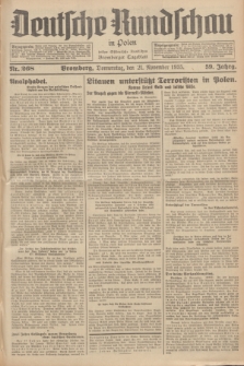 Deutsche Rundschau in Polen : früher Ostdeutsche Rundschau, Bromberger Tageblatt. Jg.59, Nr. 268 (21 November 1935) + dod.