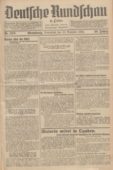 Deutsche Rundschau in Polen : früher Ostdeutsche Rundschau, Bromberger Tageblatt. Jg.59, Nr. 270 (23 November 1935) + dod.