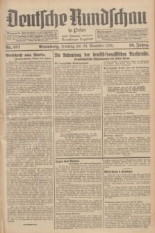 Deutsche Rundschau in Polen : früher Ostdeutsche Rundschau, Bromberger Tageblatt. Jg.59, Nr. 271 (24 November 1935) + dod.