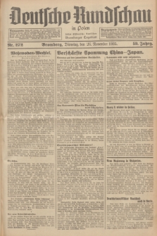 Deutsche Rundschau in Polen : früher Ostdeutsche Rundschau, Bromberger Tageblatt. Jg.59, Nr. 272 (26 November 1935) + dod.