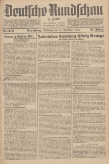 Deutsche Rundschau in Polen : früher Ostdeutsche Rundschau, Bromberger Tageblatt. Jg.59, Nr. 273 (27 November 1935) + dod.