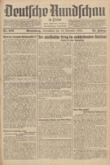 Deutsche Rundschau in Polen : früher Ostdeutsche Rundschau, Bromberger Tageblatt. Jg.59, Nr. 276 (30 November 1935) + dod.