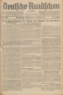 Deutsche Rundschau in Polen : früher Ostdeutsche Rundschau, Bromberger Tageblatt. Jg.59, Nr. 279 (4 Dezember 1935) + dod.