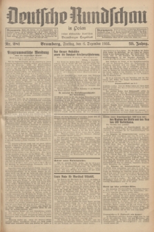 Deutsche Rundschau in Polen : früher Ostdeutsche Rundschau, Bromberger Tageblatt. Jg.59, Nr. 281 (6 Dezember 1935) + dod.