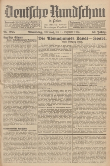 Deutsche Rundschau in Polen : früher Ostdeutsche Rundschau, Bromberger Tageblatt. Jg.59, Nr. 285 (11 Dezember 1935) + dod.