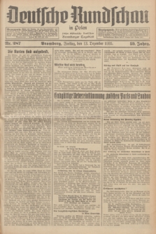 Deutsche Rundschau in Polen : früher Ostdeutsche Rundschau, Bromberger Tageblatt. Jg.59, Nr. 287 (13 Dezember 1935) + dod.