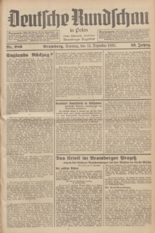 Deutsche Rundschau in Polen : früher Ostdeutsche Rundschau, Bromberger Tageblatt. Jg.59, Nr. 289 (15 Dezember 1935) + dod.
