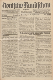 Deutsche Rundschau in Polen : früher Ostdeutsche Rundschau, Bromberger Tageblatt. Jg.59, Nr. 292 (19 Dezember 1935) + dod.