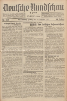 Deutsche Rundschau in Polen : früher Ostdeutsche Rundschau, Bromberger Tageblatt. Jg.59, Nr. 293 (20 Dezember 1935) + dod.