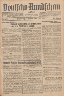 Deutsche Rundschau in Polen : früher Ostdeutsche Rundschau, Bromberger Tageblatt. Jg.60, Nr. 158 (11 Juli 1936) + dod.