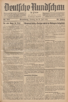 Deutsche Rundschau in Polen : früher Ostdeutsche Rundschau, Bromberger Tageblatt. Jg.60, Nr. 165 (19 Juli 1936) + dod.