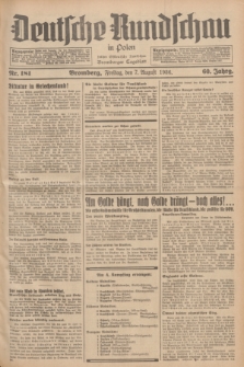 Deutsche Rundschau in Polen : früher Ostdeutsche Rundschau, Bromberger Tageblatt. Jg.60, Nr. 181 (7 August 1936) + dod.