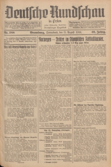 Deutsche Rundschau in Polen : früher Ostdeutsche Rundschau, Bromberger Tageblatt. Jg.60, Nr. 188 (15 August 1936) + dod.