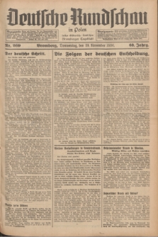 Deutsche Rundschau in Polen : früher Ostdeutsche Rundschau, Bromberger Tageblatt. Jg.60, Nr. 269 (19 November 1936) + dod.