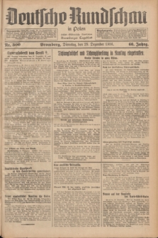 Deutsche Rundschau in Polen : früher Ostdeutsche Rundschau, Bromberger Tageblatt. Jg.60, Nr. 300 (29 Dezember 1936) + dod.