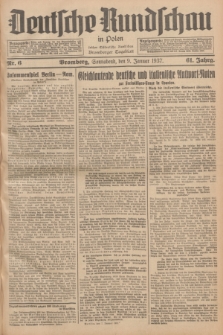Deutsche Rundschau in Polen : früher Ostdeutsche Rundschau, Bromberger Tageblatt. Jg.61, Nr. 6 (9 Januar 1937) + dod.