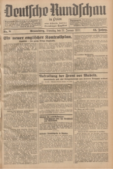 Deutsche Rundschau in Polen : früher Ostdeutsche Rundschau, Bromberger Tageblatt. Jg.61, Nr. 8 (12 Januar 1937) + dod.