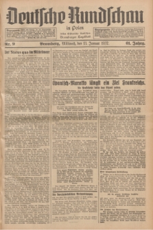 Deutsche Rundschau in Polen : früher Ostdeutsche Rundschau, Bromberger Tageblatt. Jg.61, Nr. 9 (13 Januar 1937) + dod.