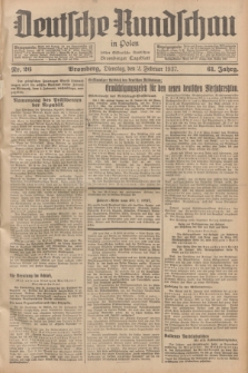 Deutsche Rundschau in Polen : früher Ostdeutsche Rundschau, Bromberger Tageblatt. Jg.61, Nr. 26 (2 Februar 1937) + dod.