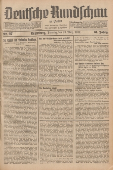 Deutsche Rundschau in Polen : früher Ostdeutsche Rundschau, Bromberger Tageblatt. Jg.61, Nr. 67 (23 März 1937) + dod.