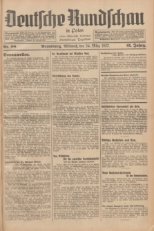 Deutsche Rundschau in Polen : früher Ostdeutsche Rundschau, Bromberger Tageblatt. Jg.61, Nr. 68 (24 März 1937) + dod.