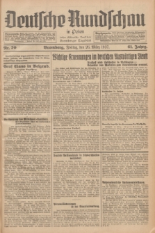 Deutsche Rundschau in Polen : früher Ostdeutsche Rundschau, Bromberger Tageblatt. Jg.61, Nr. 70 (26 März 1937) + dod.