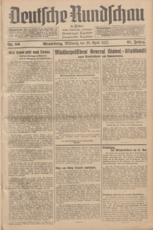 Deutsche Rundschau in Polen : früher Ostdeutsche Rundschau, Bromberger Tageblatt, Pommereller Tageblatt. Jg.61, Nr. 96 (28 April 1937) + dod.